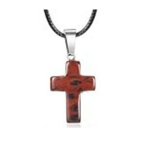 Cross Gemstone Pendant Charms Cross Quartz Crystal Charms for Necklace Earrings